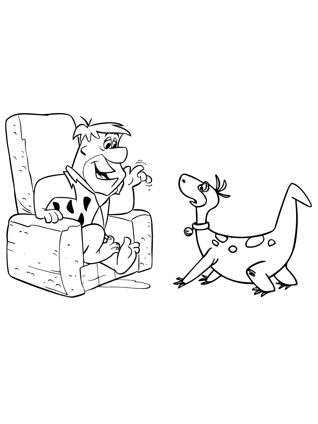 Dibujo de Flintstones 15 para Colorear y Imprimir