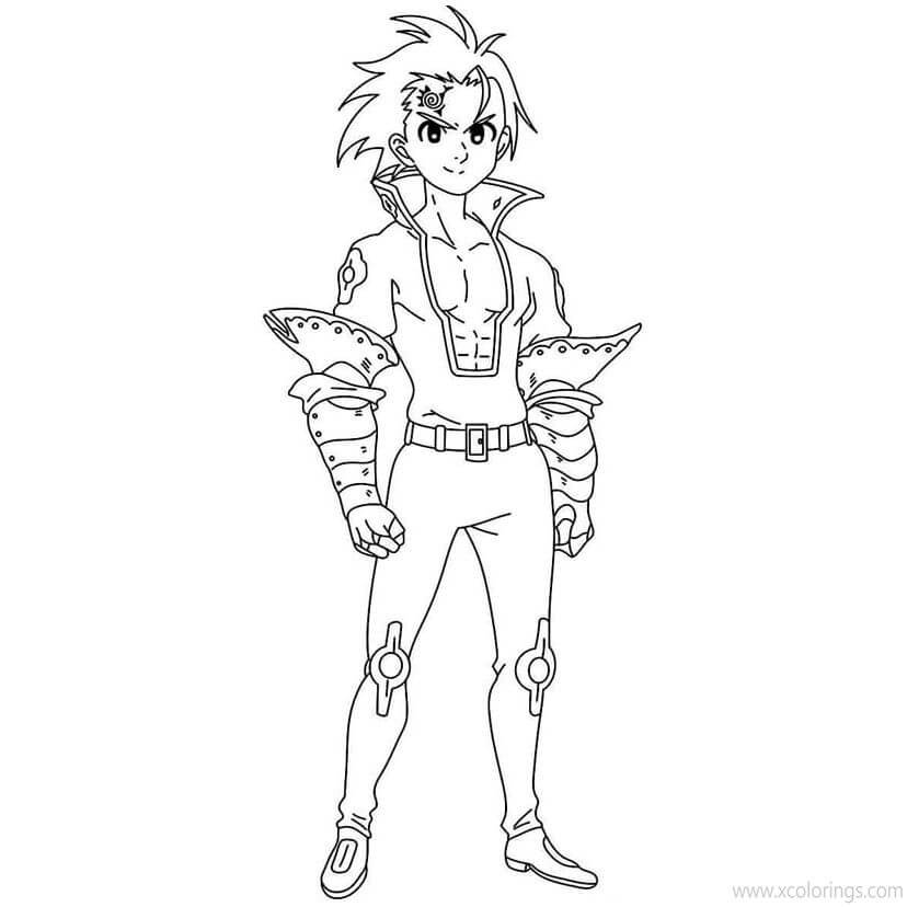 Dibujo de Zeldris para Colorear y Imprimir
