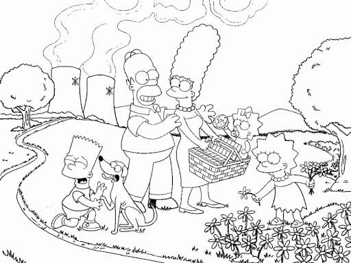 Los Simpsons para Colorear