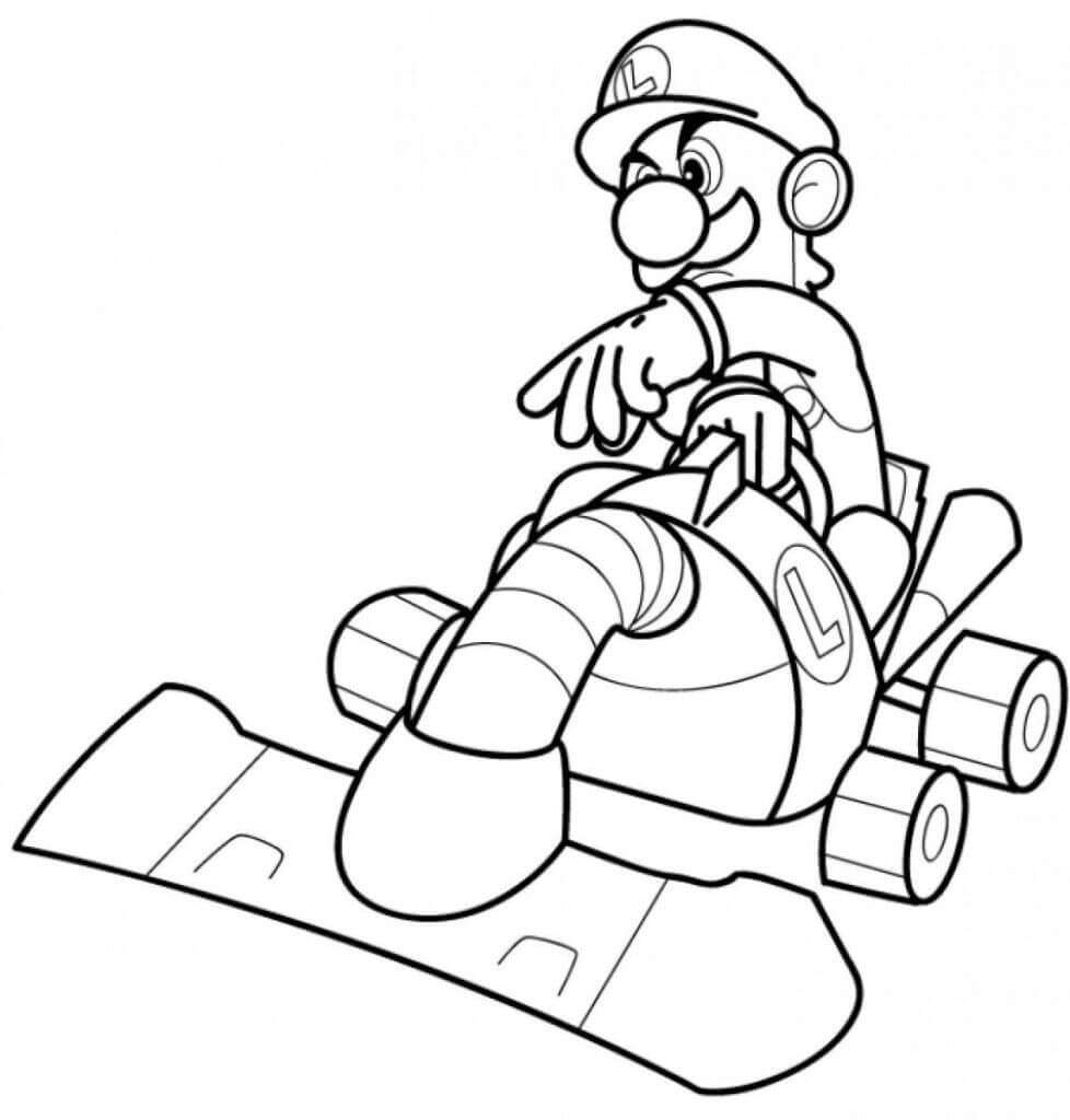 Dibujo de Gran Luigi para Colorear y Imprimir