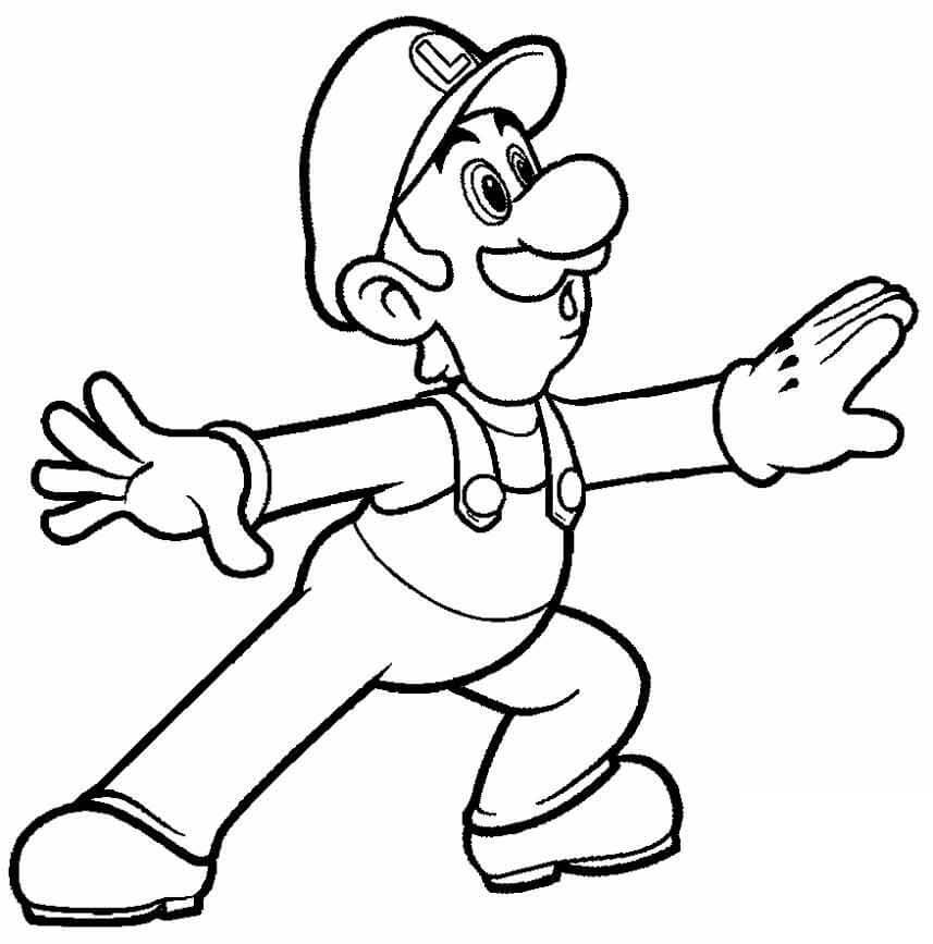 Dibujo de Luigi Basíco para Colorear y Imprimir