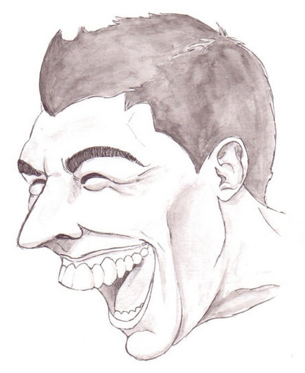 Dibujo de Luis Suárez Gracioso Estúpido para Colorear y Imprimir