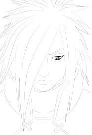 Dibujo de Cara Madara para Colorear y Imprimir