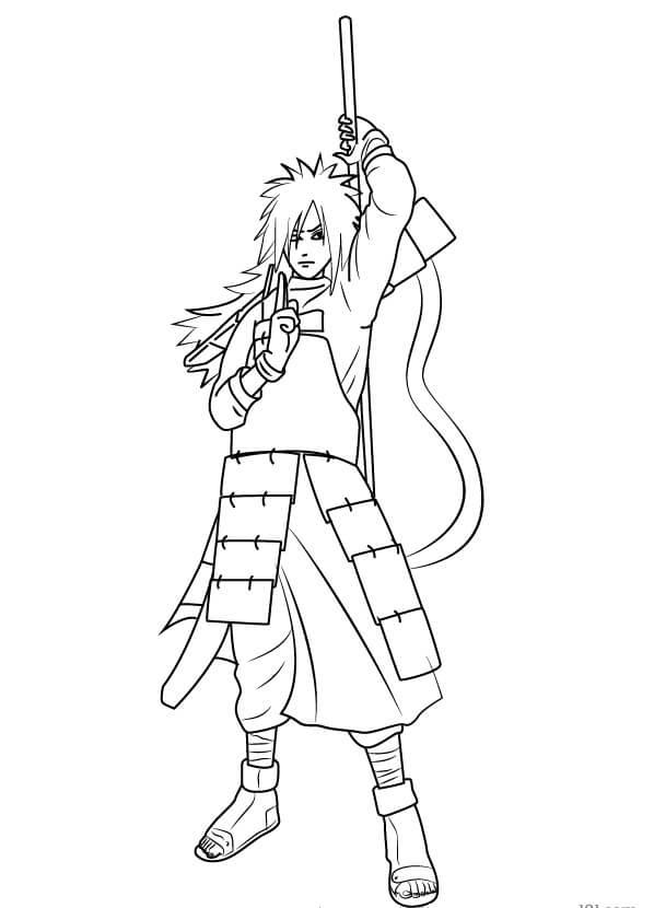 Dibujo de Genial Madara para Colorear y Imprimir