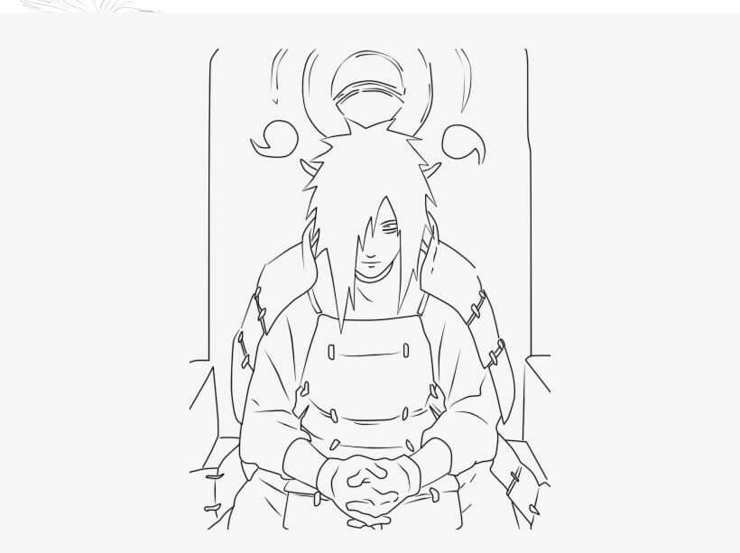 Dibujo de Jefe Madara para Colorear y Imprimir