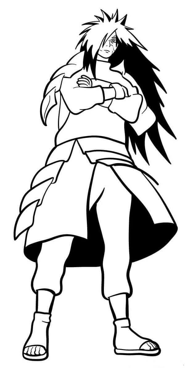 Dibujo de Madara Guapo para Colorear y Imprimir