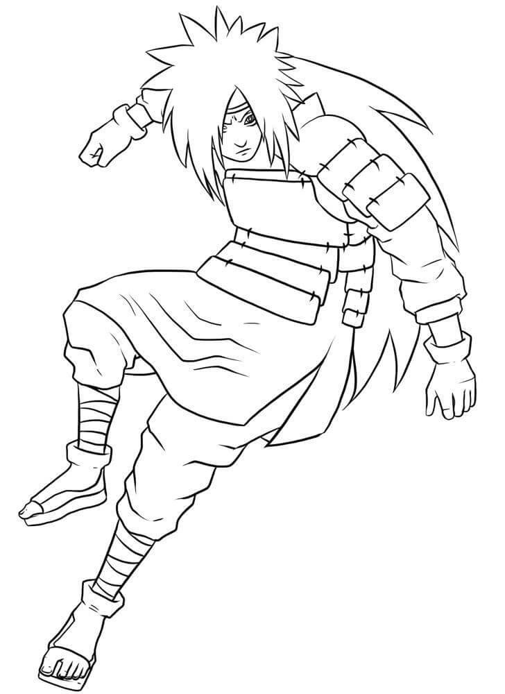 Dibujo de Madara Saltar para Colorear y Imprimir