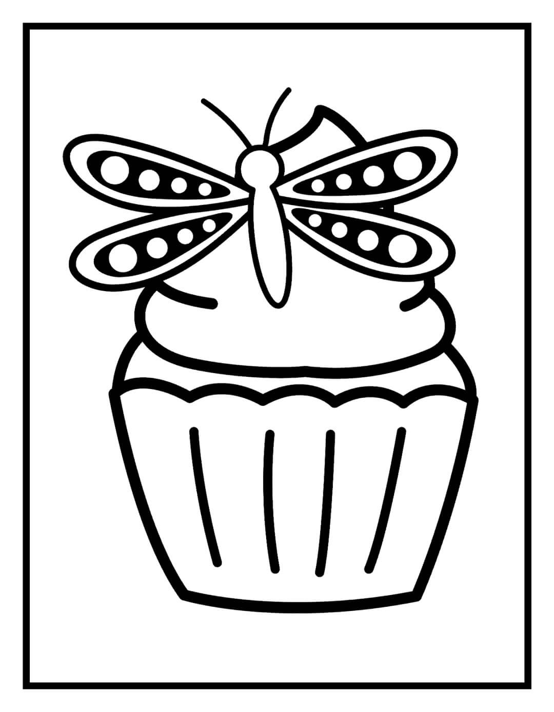 Dibujo de Magdalena Con Libélula para Colorear y Imprimir