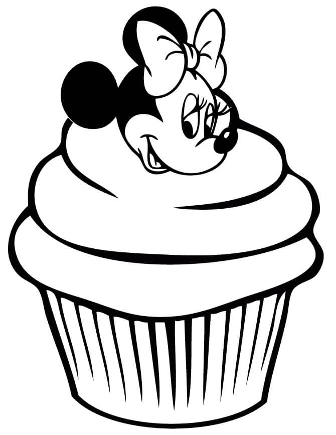 Dibujo de Magdalena de Minnie Mouse para Colorear y Imprimir