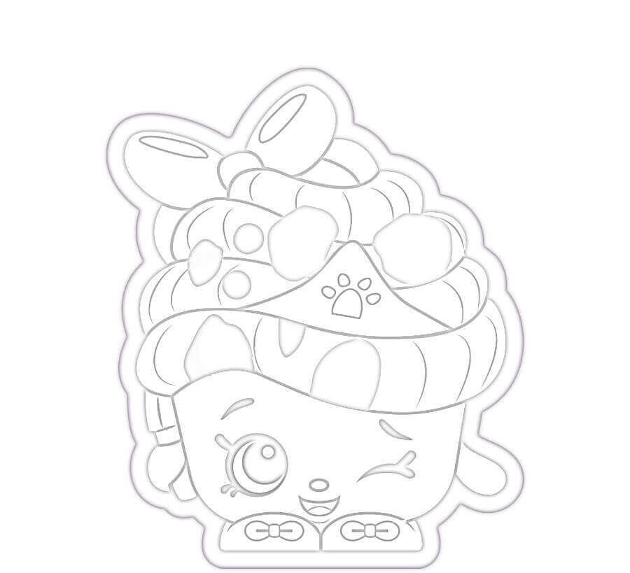 Dibujo de Magdalena Reina Shopkin para Colorear y Imprimir