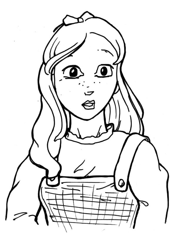 Dibujo de Dorothy Gale para Colorear y Imprimir