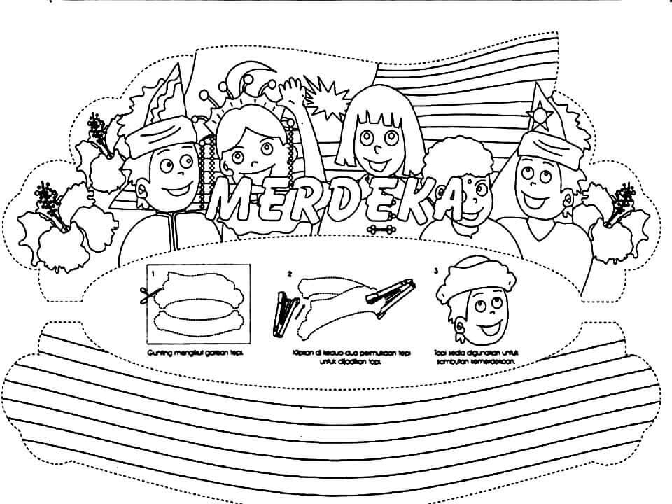 Dibujo de Malasia 4 para Colorear y Imprimir