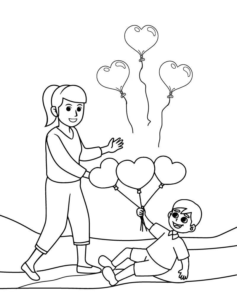 Dibujo de Imgi 14 Beautiful Mom Coloring Printablepng para Colorear y Imprimir