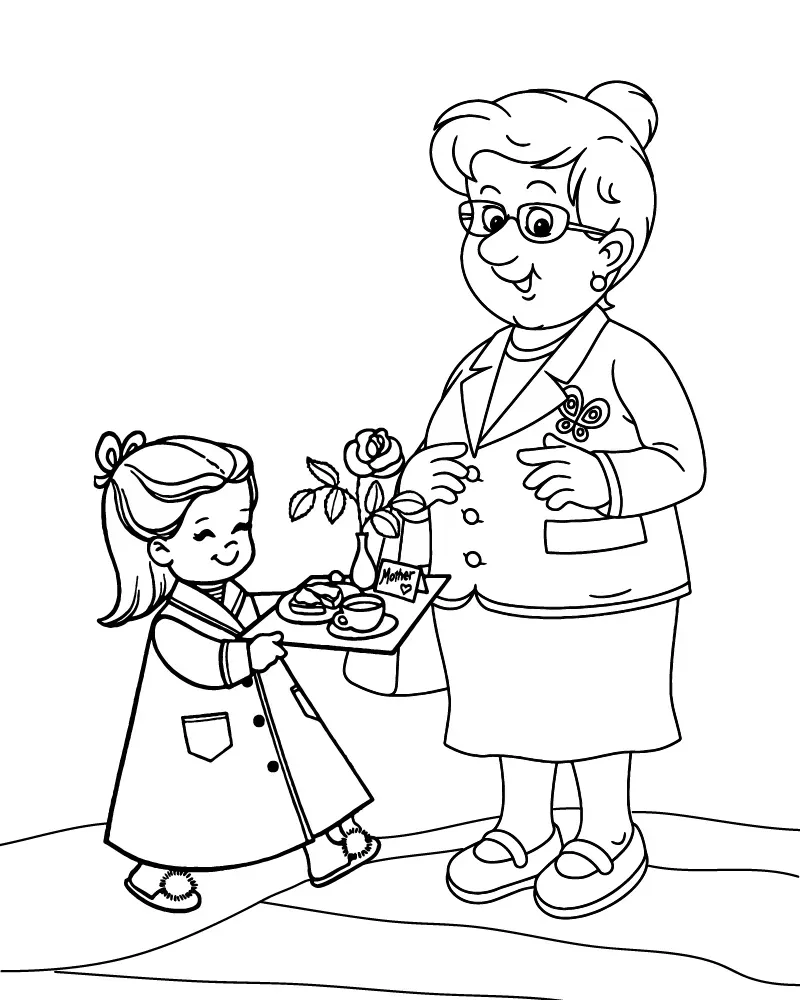 Dibujo de Imgi 17 Sweetest Mom Coloring Sheetpng para Colorear y Imprimir