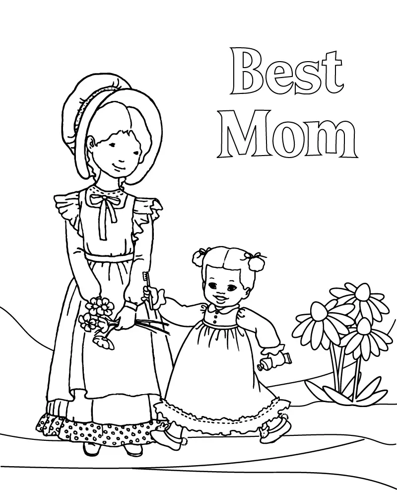 Dibujo de Imgi 6 Mothers Day Art Page For Coloringpng para Colorear y Imprimir