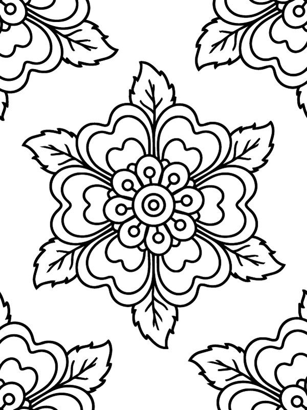 Dibujo de Coloring Bliss With Mandalas For Kids Coloring Page para Colorear y Imprimir
