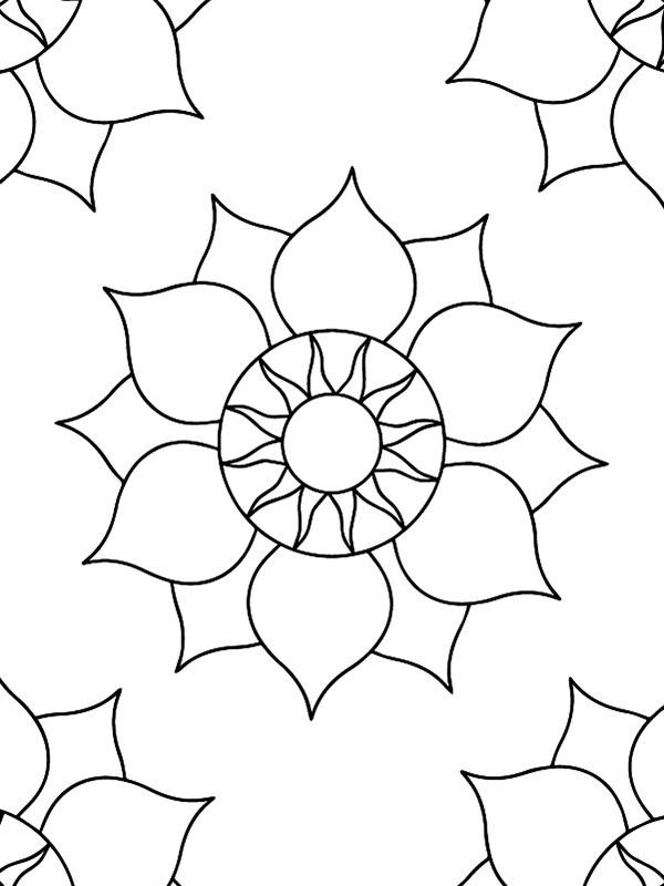 Dibujo de Discover Joy In Coloring With Mándala Art For Kids para Colorear y Imprimir