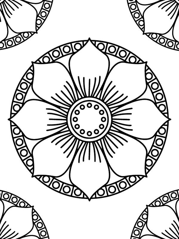 Dibujo de Free Mándala Illustrations For Creative Fun 2 para Colorear y Imprimir