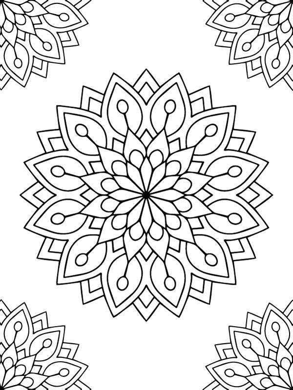 Dibujo de Free Mándala Illustrations For Creative Fun para Colorear y Imprimir