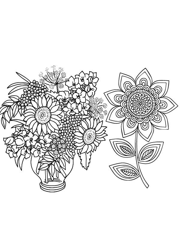 Dibujo de Printable Mándala Art For Creative Coloring With Kids para Colorear y Imprimir