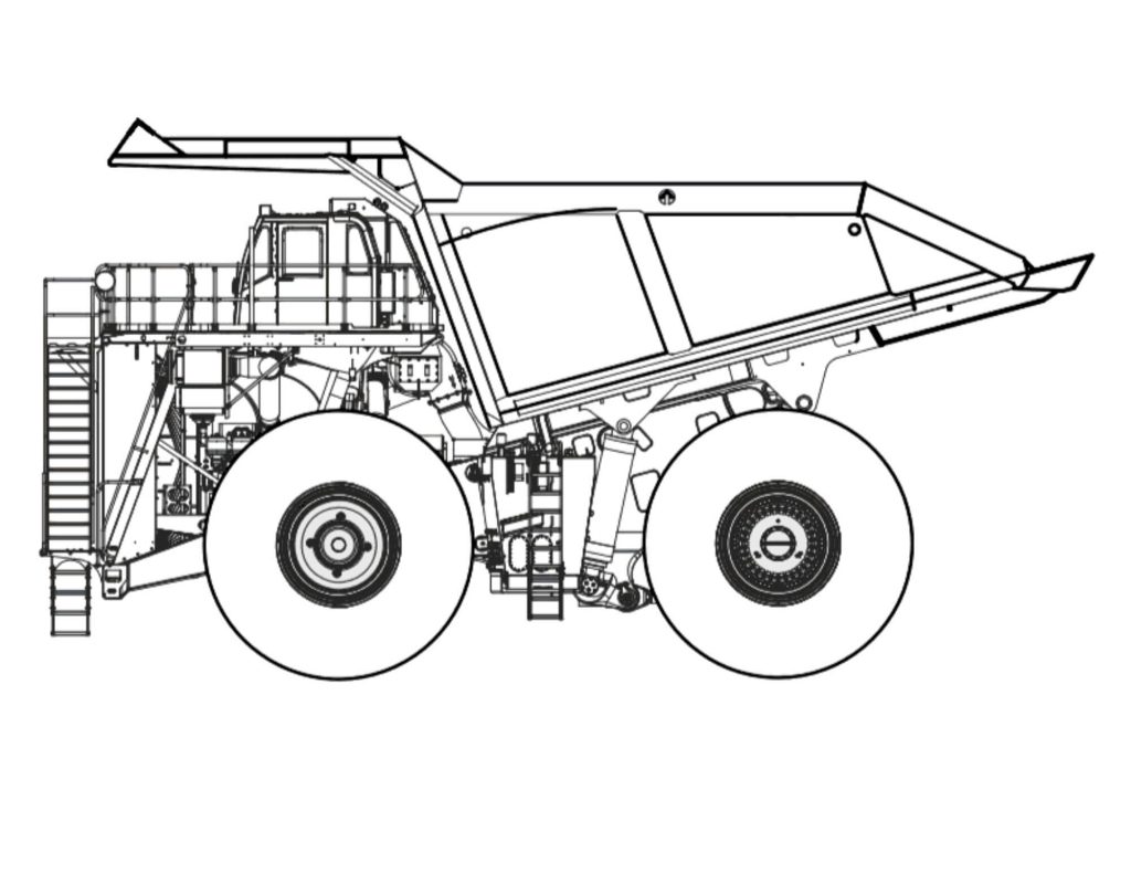 Dibujo de Máquina de Liebherr para Colorear y Imprimir
