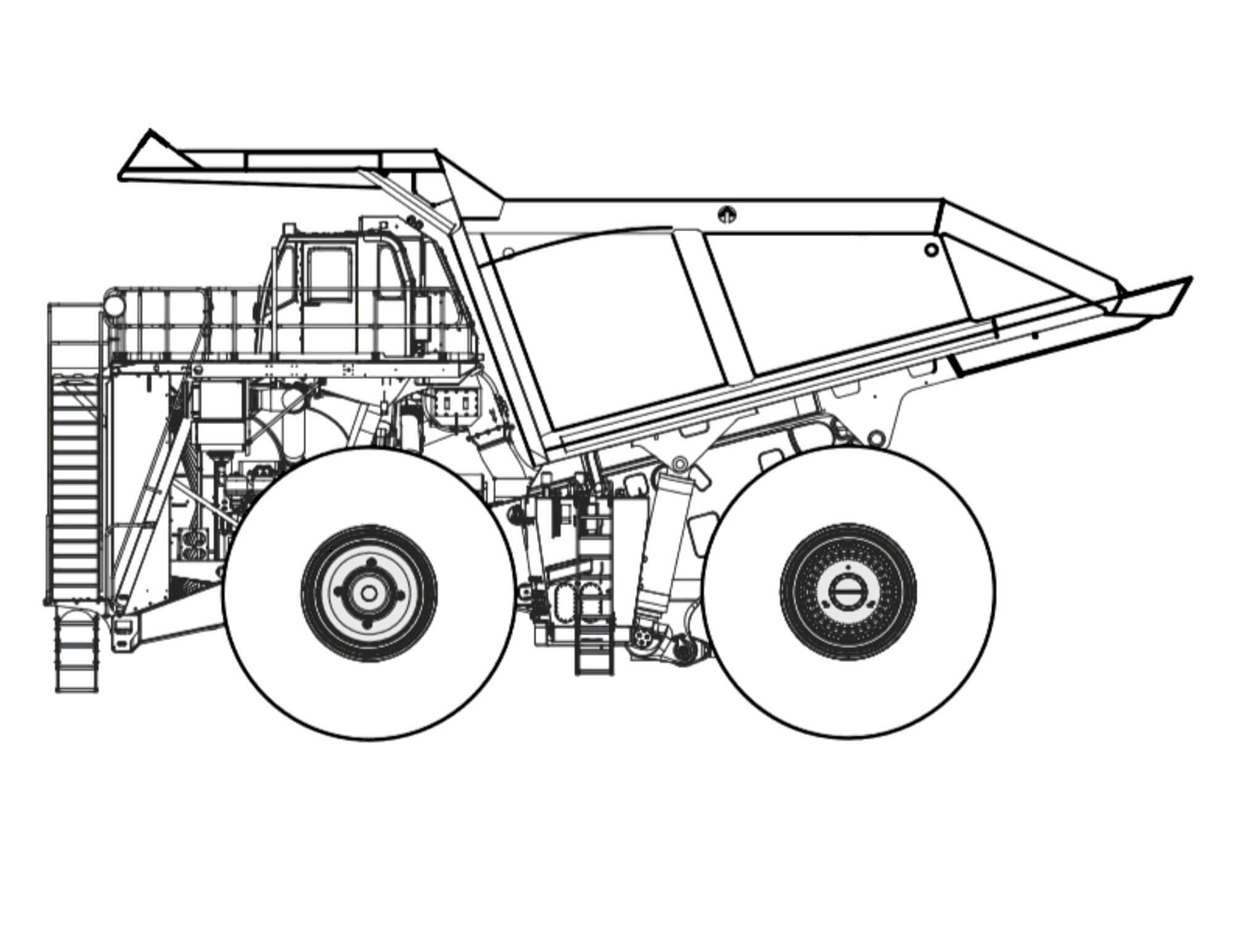 Dibujo de Máquina de Liebherr para Colorear y Imprimir