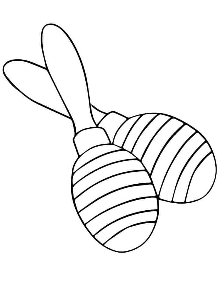 dibujo maracas normales 1 para imprimir y colorear
