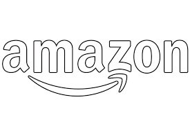 Dibujo de Logotipo de Amazon para Colorear y Imprimir
