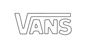 Dibujo de Logotipo de Vans para Colorear y Imprimir