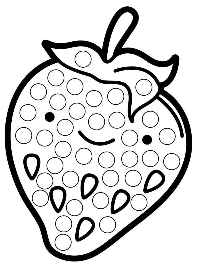 dibujo fresa marcador de puntos para colorear