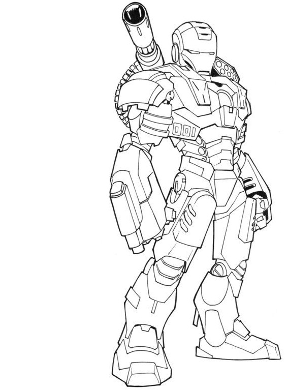 Dibujo de Superhéroe Hombre de Acero para Colorear y Imprimir