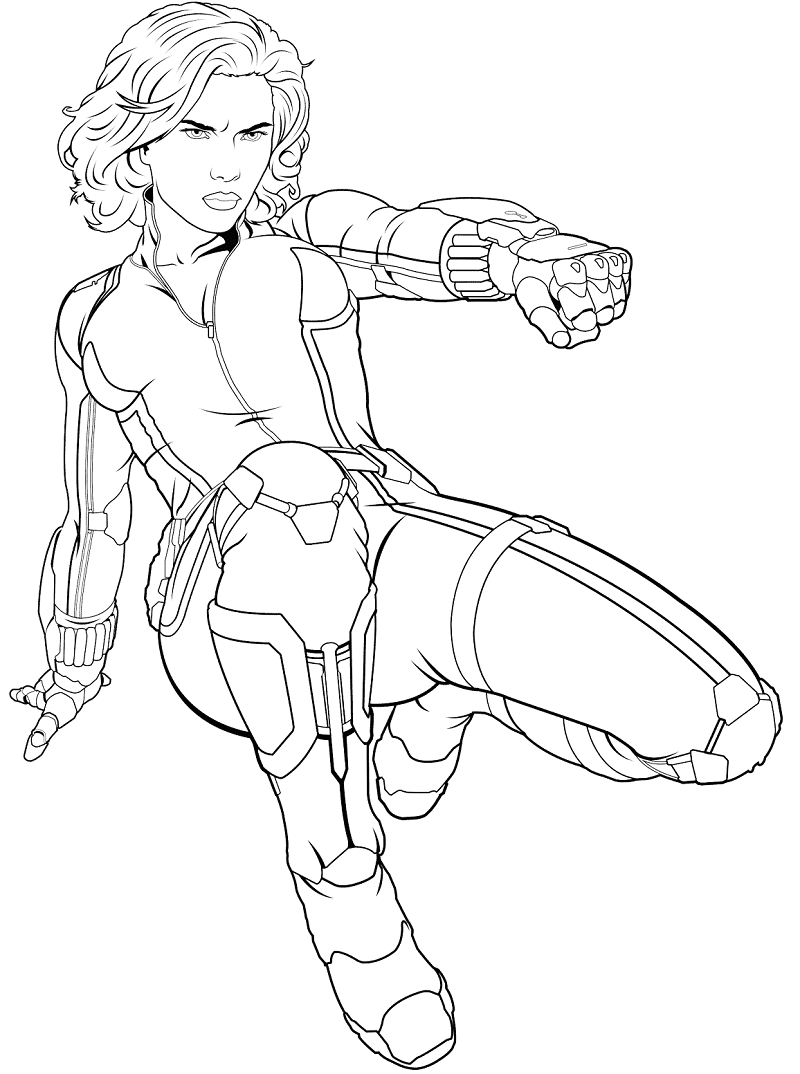Marvel para Colorear