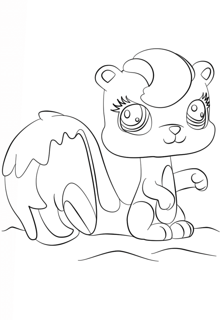 Dibujo de Ardilla para Colorear y Imprimir