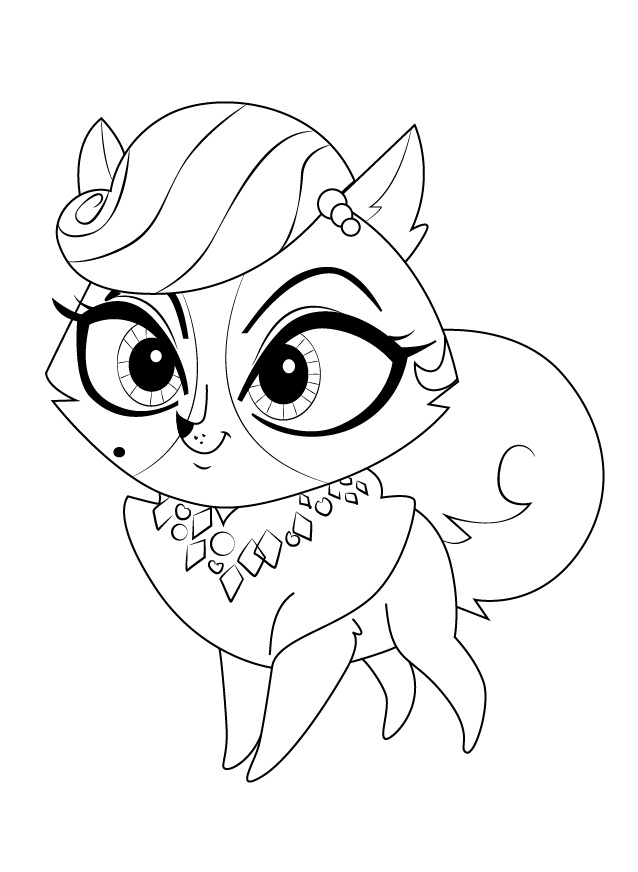 Dibujo de Madame Pom para Colorear y Imprimir