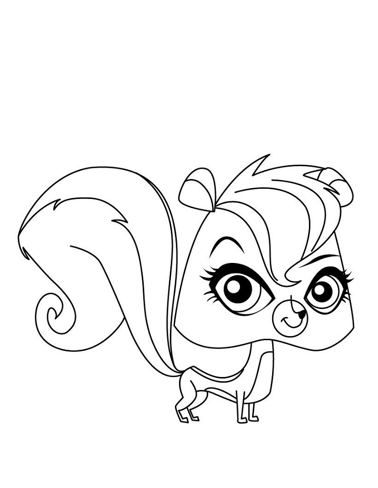 Dibujo de Más Pequeña Tienda de Mascotas Pepper Clark para Colorear y Imprimir