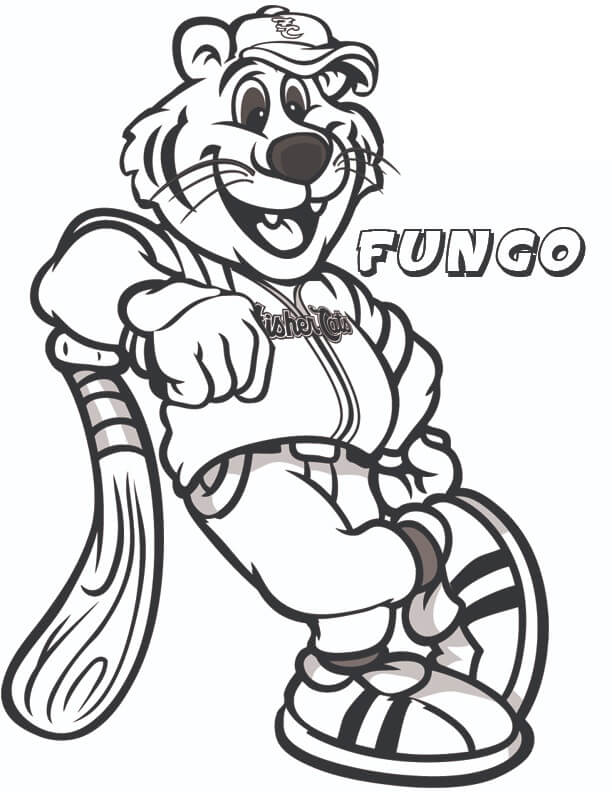 Dibujo de Mascota de Fungo para Colorear y Imprimir