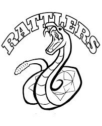 Dibujo de Mascota de La Serpiente para Colorear y Imprimir