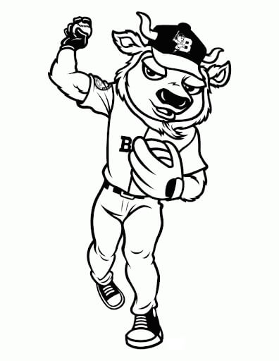 Dibujo de Mascota Soohorang de Los Juegos Olímpicos 2018 para Colorear y Imprimir