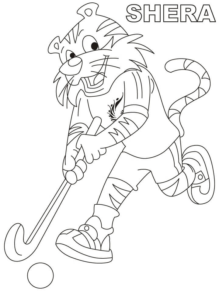 Mascota para Colorear