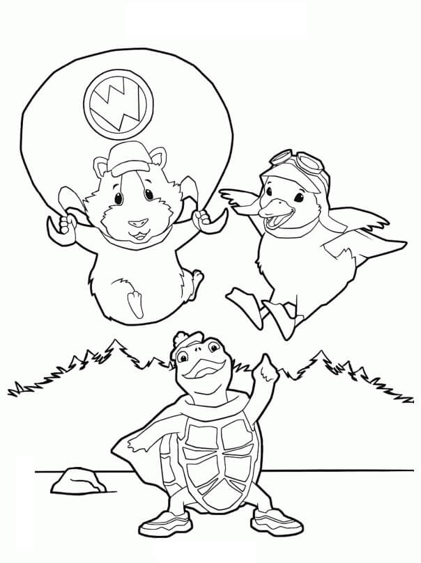 Dibujo de Conoce a Las Mascotas Maravillosas para Colorear y Imprimir
