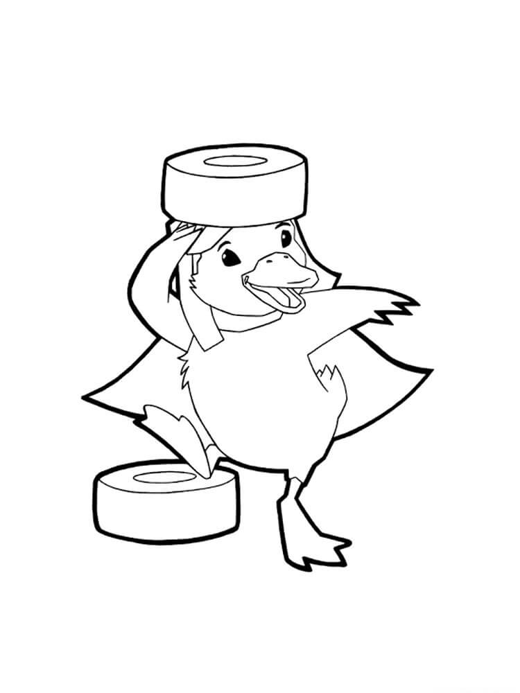 Dibujo de Lindo Patito Ming Ming para Colorear y Imprimir