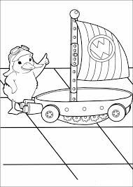 Dibujo de Patito Ming Ming y Flyboat para Colorear y Imprimir