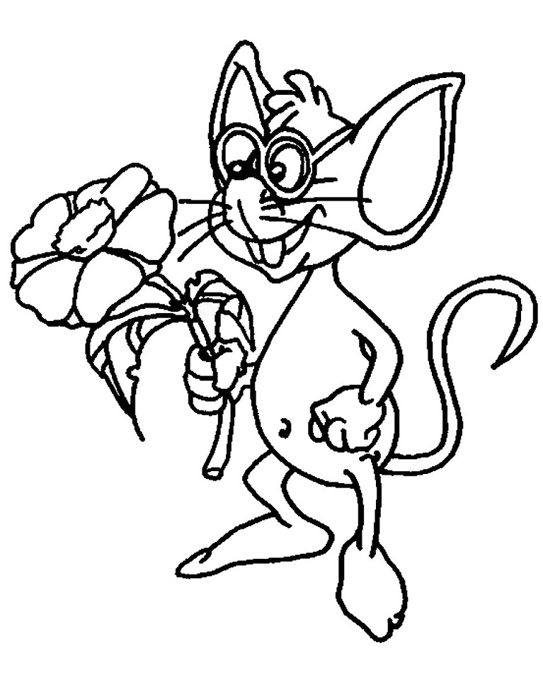 Dibujo de Alejandro El Ratón para Colorear y Imprimir