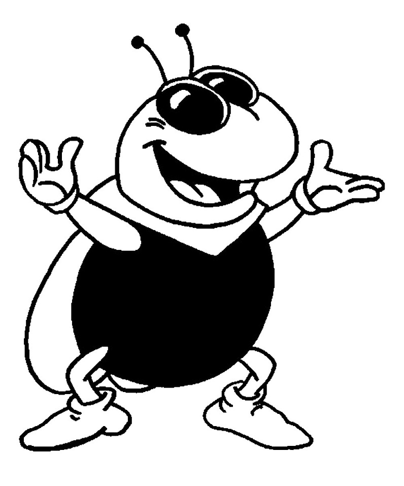 Dibujo de Disco La Mosca para Colorear y Imprimir