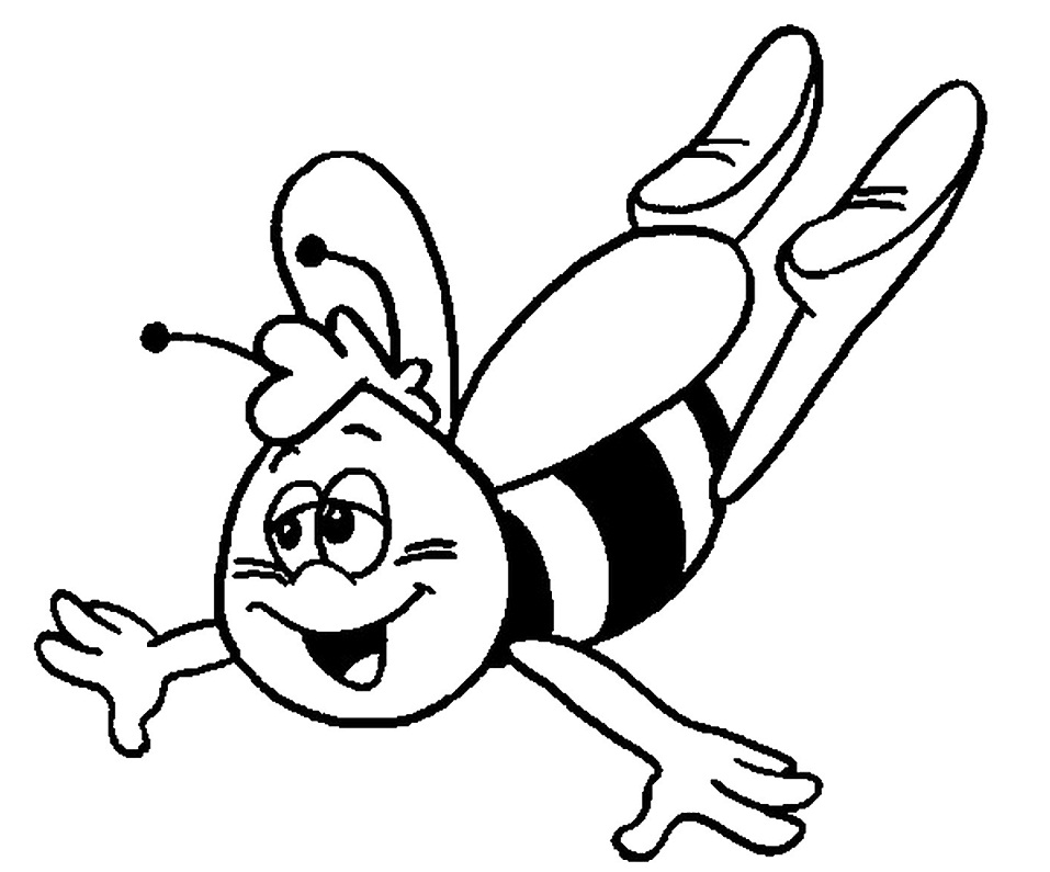 Dibujo de Willy La Abeja para Colorear y Imprimir