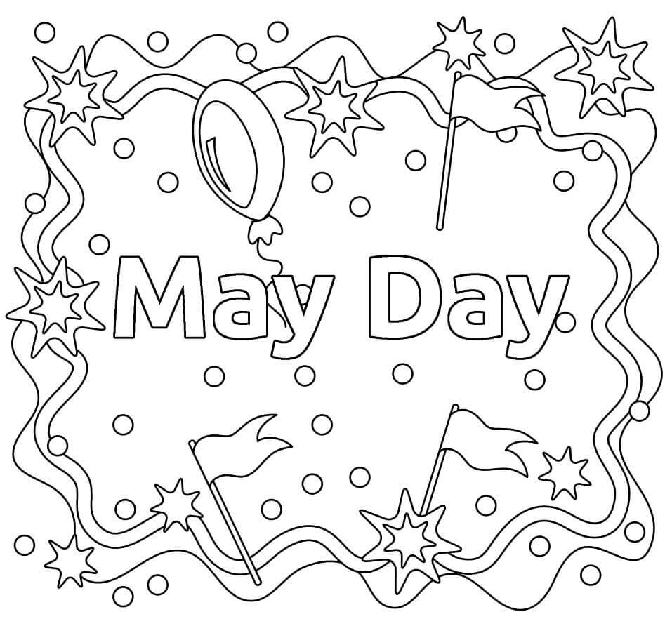 Dibujo de 5 de Mayo para Colorear y Imprimir