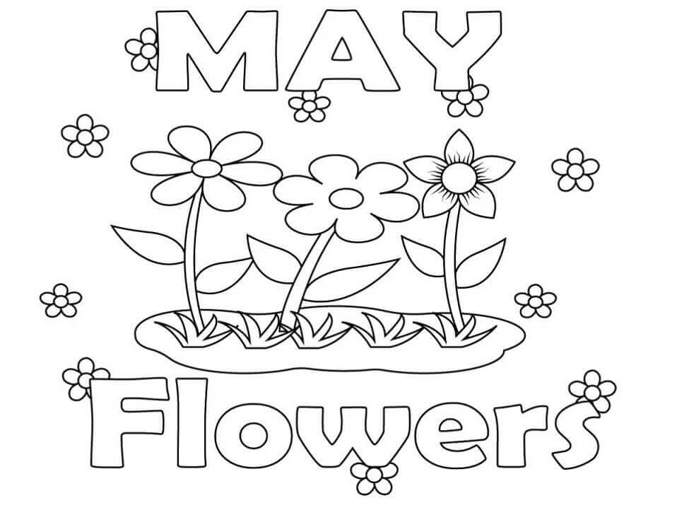 Dibujo de 9 de Mayo para Colorear y Imprimir