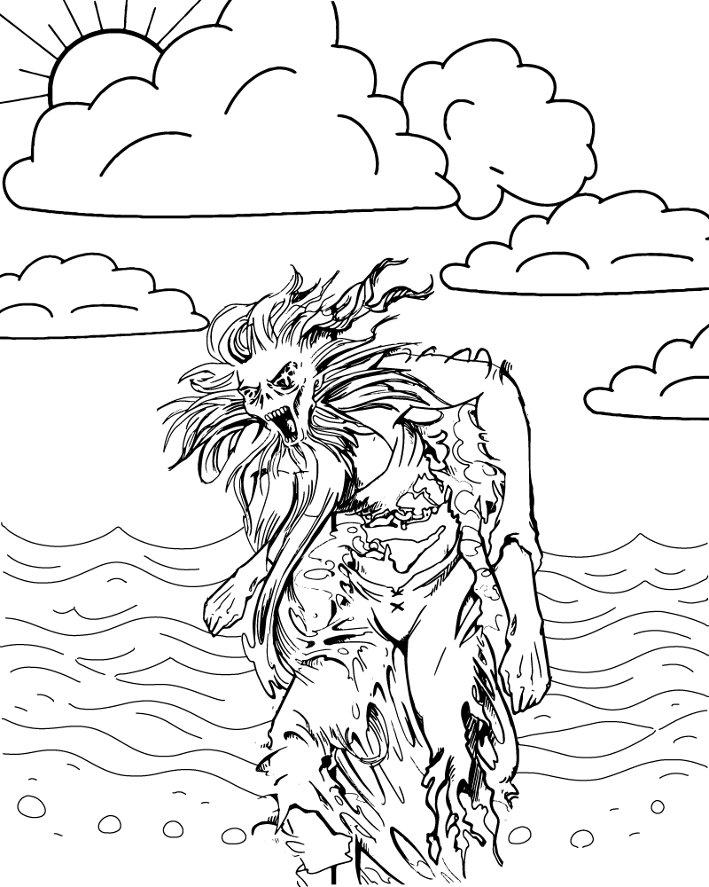 Mazmorras y Dragones para Colorear