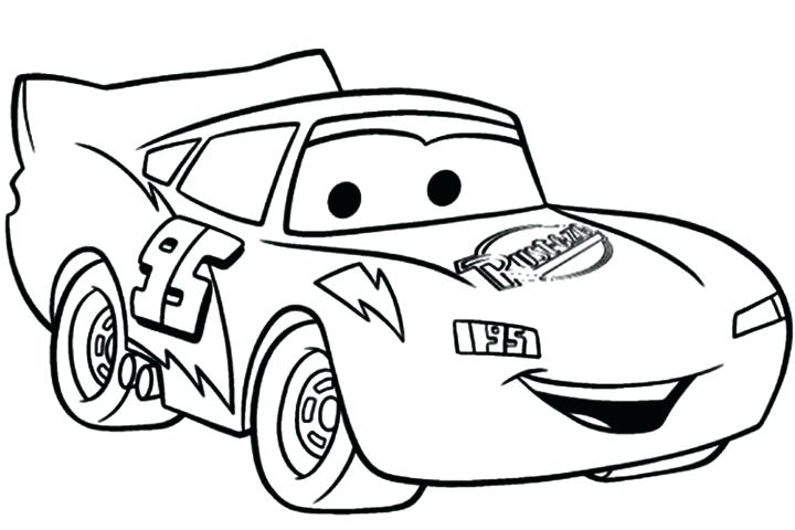 Dibujo de Rayo Mcqueen para Colorear y Imprimir