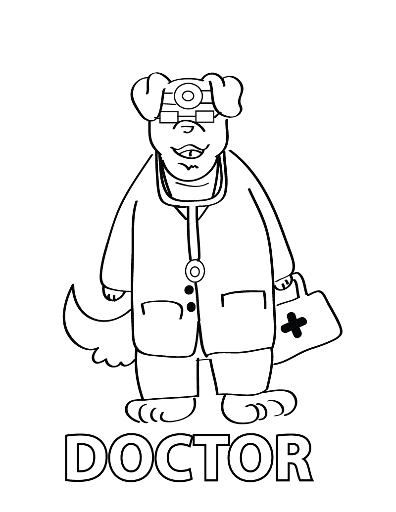Médico para Colorear